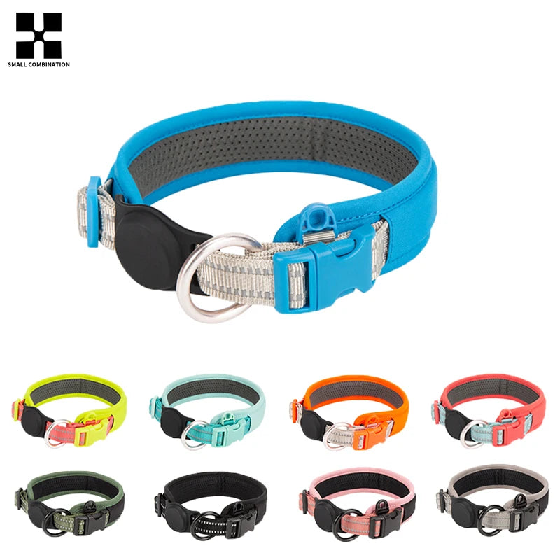 Collar reflectante AirTag para perros y gatos