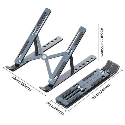 Soporte ajustable y portátil para notebooks y tabletas